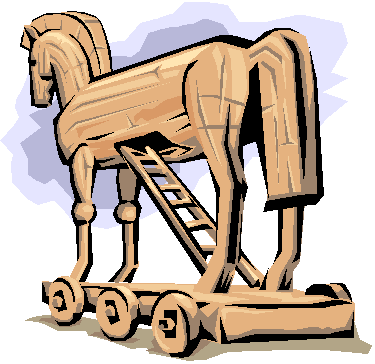 Resultado de imagen de dibujo caballo de troya infantil